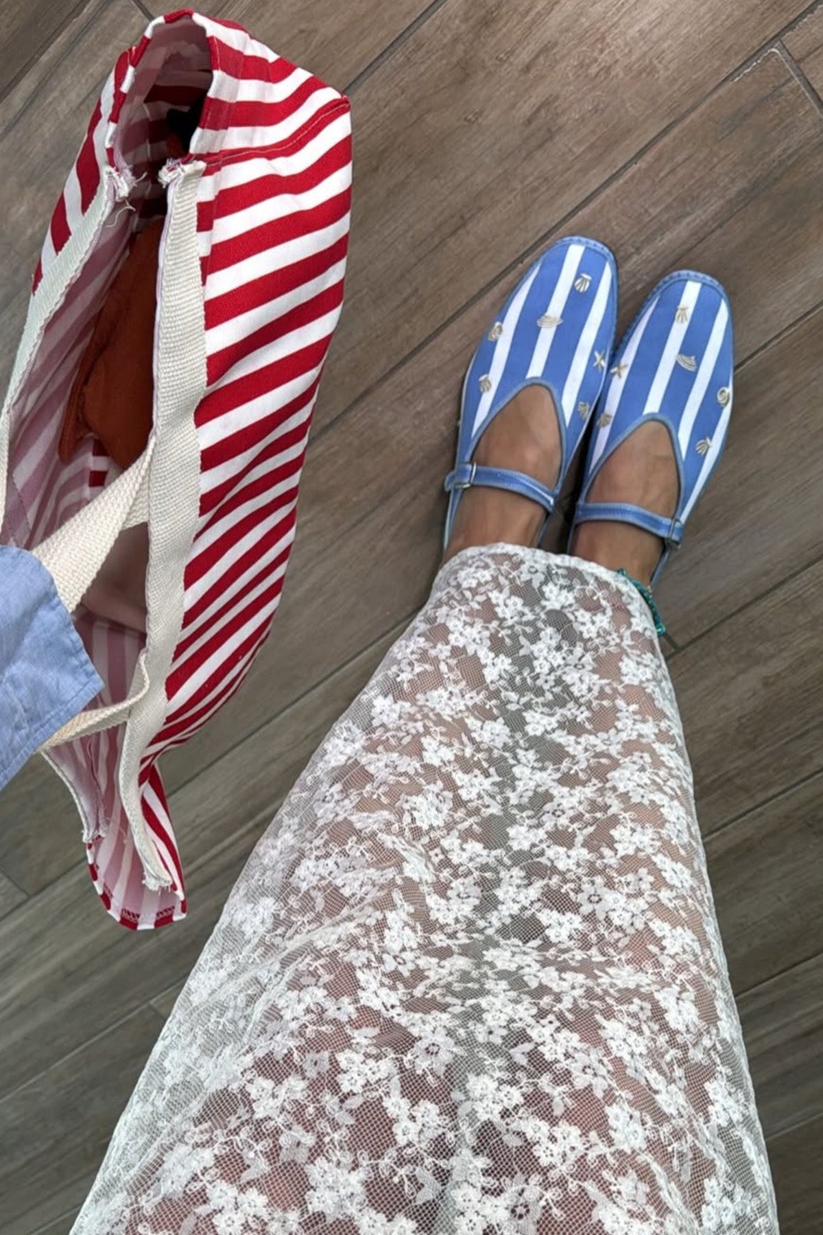 Lilly Sisto x Viani Milano Capri Mary Jane - Striped Italian Shoes