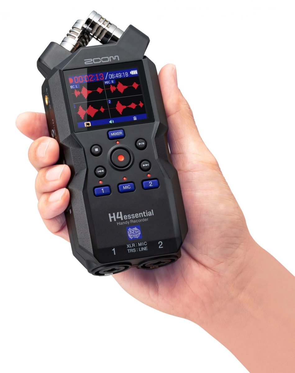 ZOOM、32bitフロート録音に対応のハンディレコーダーessentialシリー