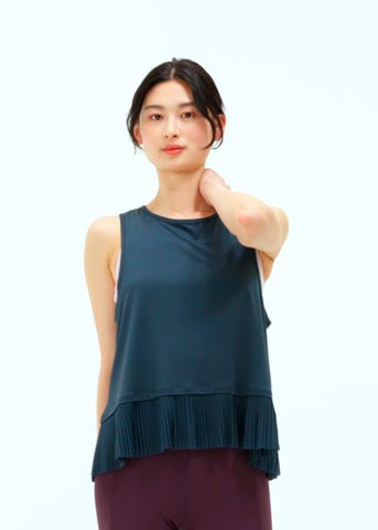 SUKALA】プリーツタンクトップ(S・Mサイズ オフホワイト・ライラック