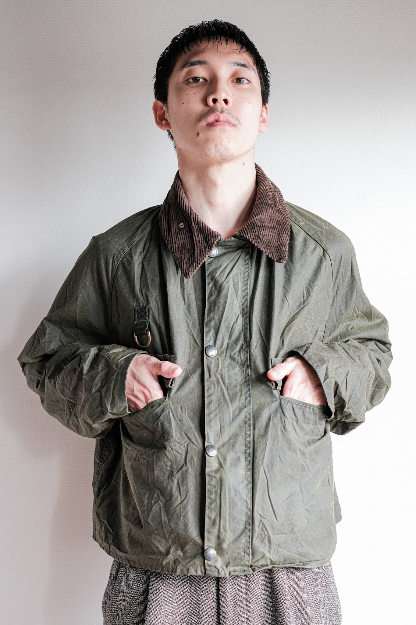 00s Barbour 3crest バブアー フード セージ 00s Barbour 3crest