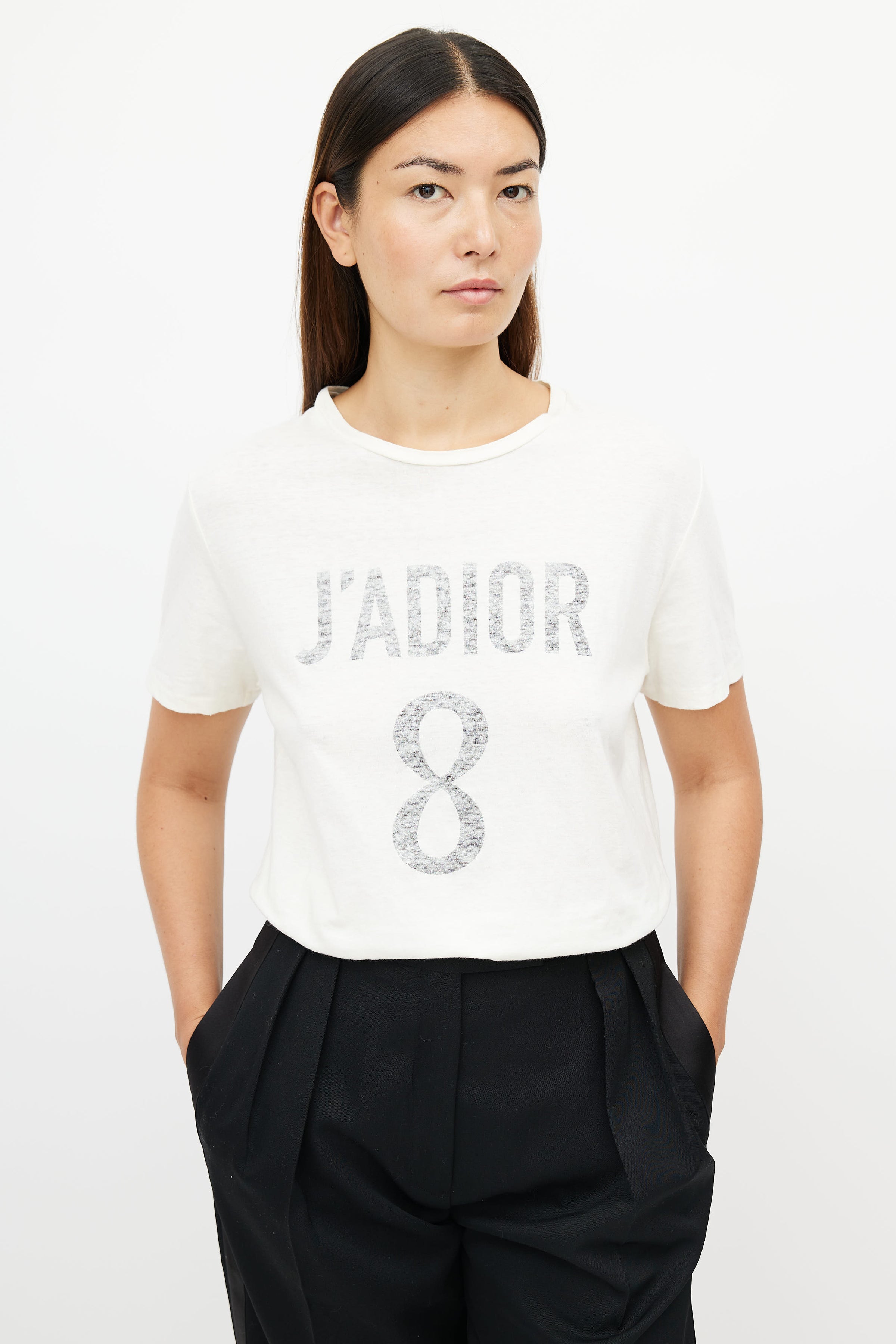 Dior // Cream J'Adior 8 Print T-Shirt – VSP Consignment