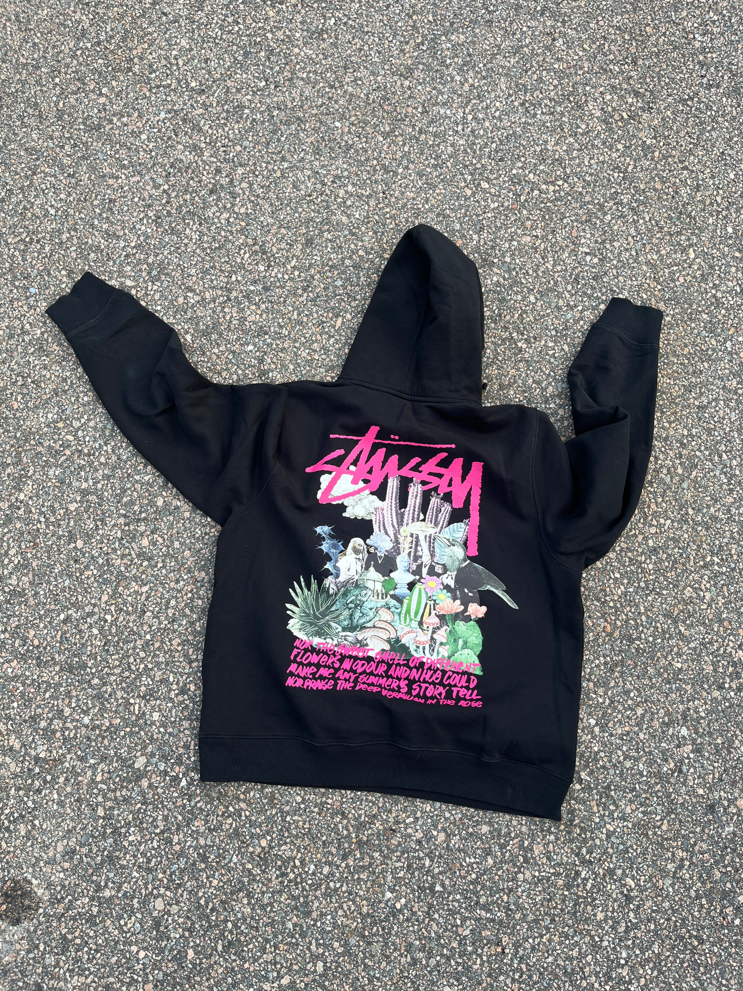 Rare Black Stussy Psychedelic Hoodie - XL – VTG By Mike