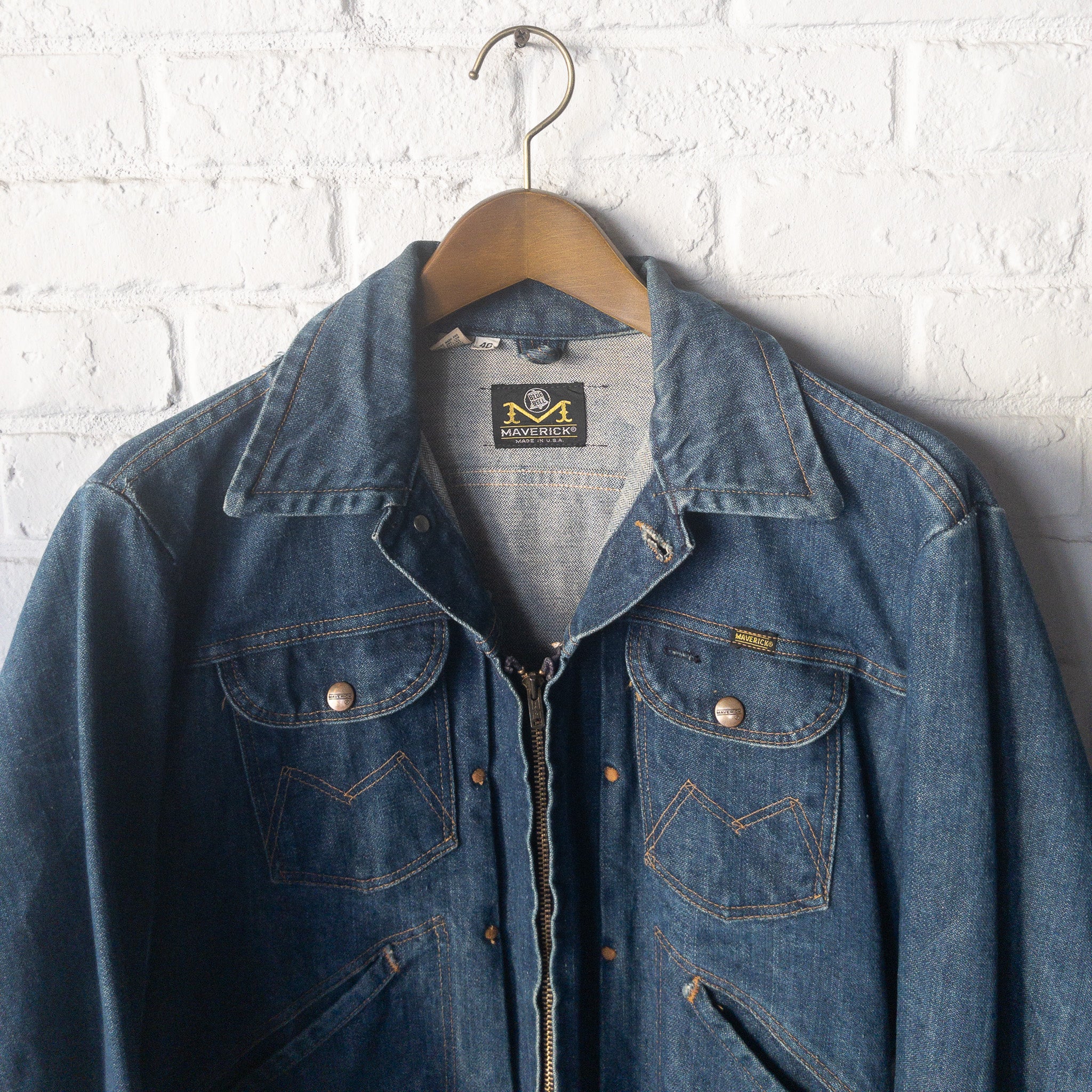 MAVERICK BLUE BELL 24MJZ DENIM JACKET VINTAGE 1960'S – WANDERER