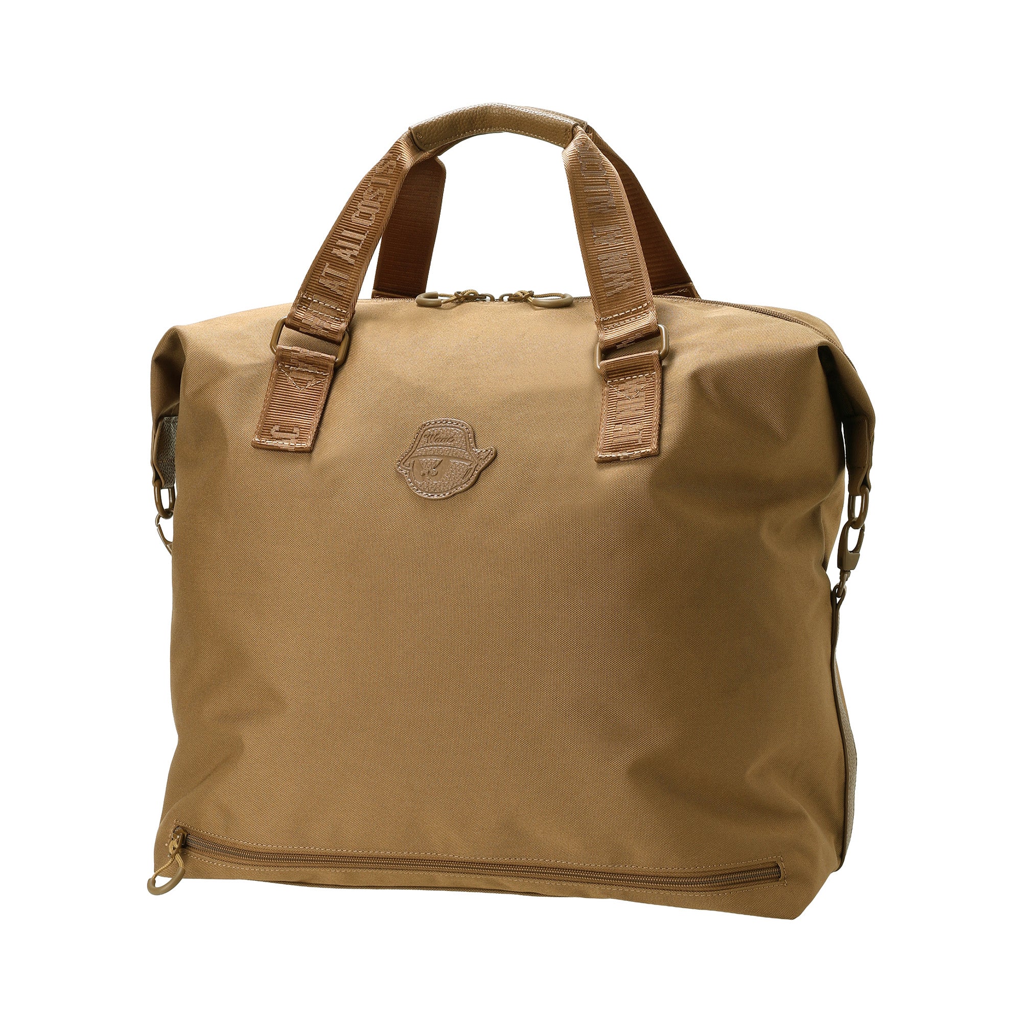 UNISEX CITY LINE ボストンバッグ ベージュ