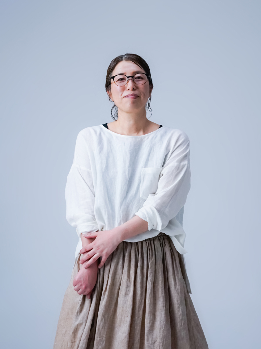 wafu.リネントップス ポケット付き ゆるT リネントップス】前後差の