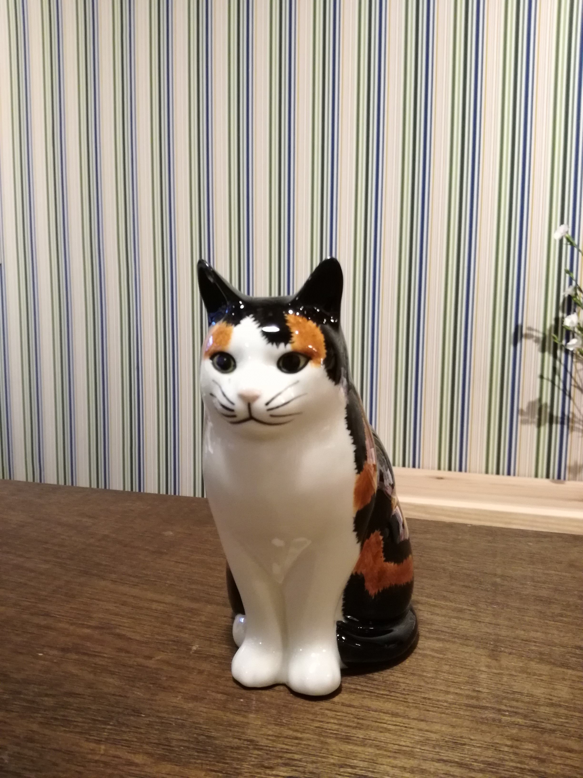 Quail Ceramics社 貯金箱（三毛猫 Eleanor） | 猫本専門書店 書肆 吾輩堂