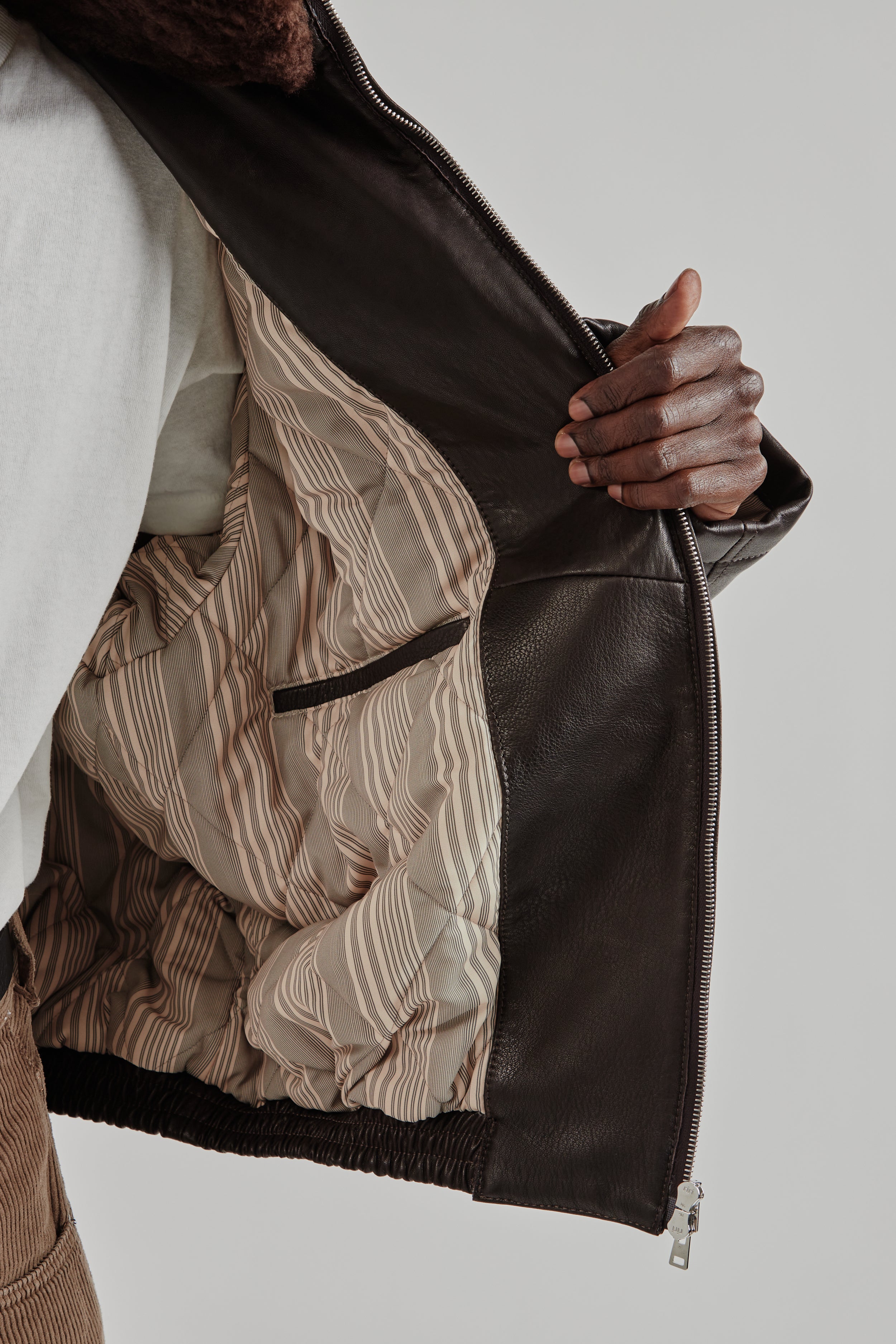 Ranra Sojourner Leather Jacket - Black Coffee | Wallace Mercantile