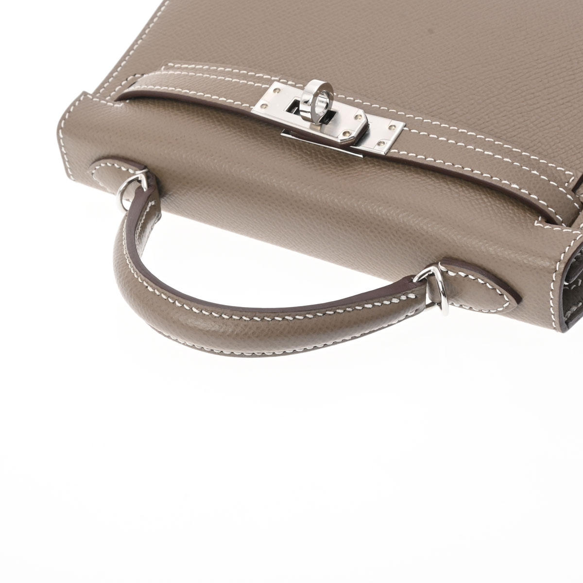 エルメス / HERMES ミニケリー2 2WAY エトゥープ/パラジウム金具