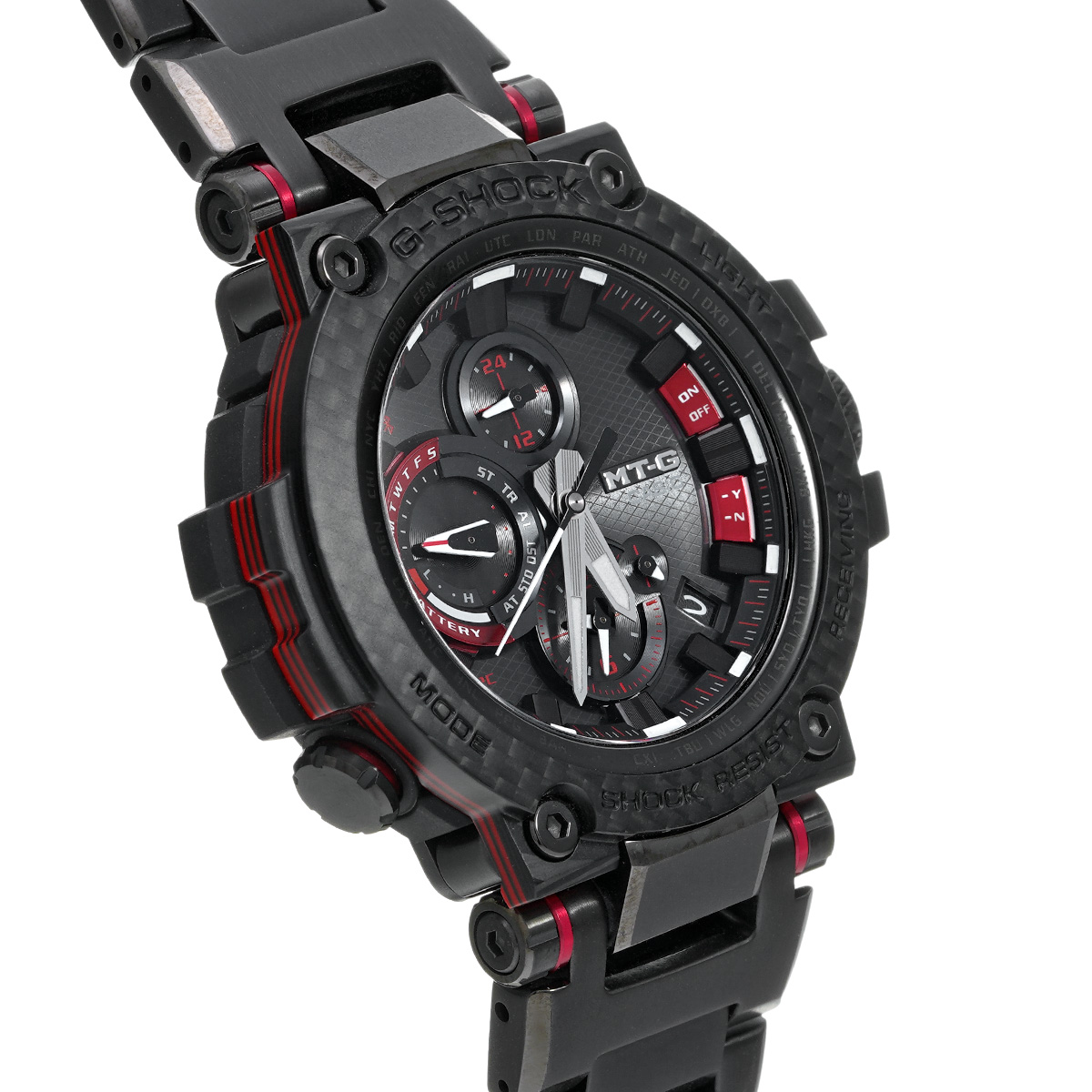 中古 MTG B1000 赤黒 カシオ G-SHOCK MTG-B1000シリーズ MTG-B1000XBD