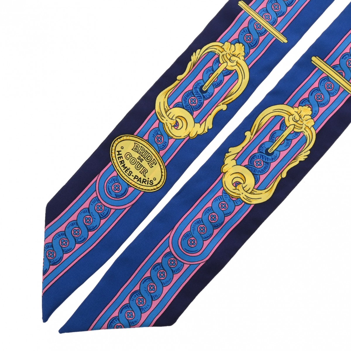 エルメス ツイリー BRIDE DE COUR マルチカラー シルク100