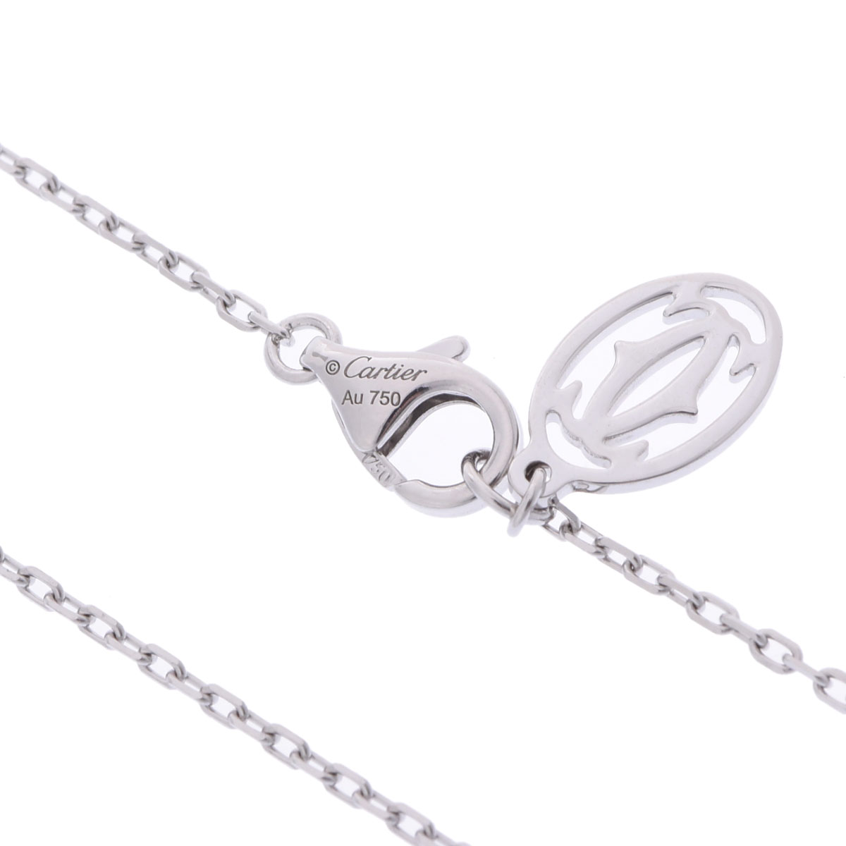 カルティエ ダムール ネックレス SM ゴールド K18ホワイトゴールド WG
