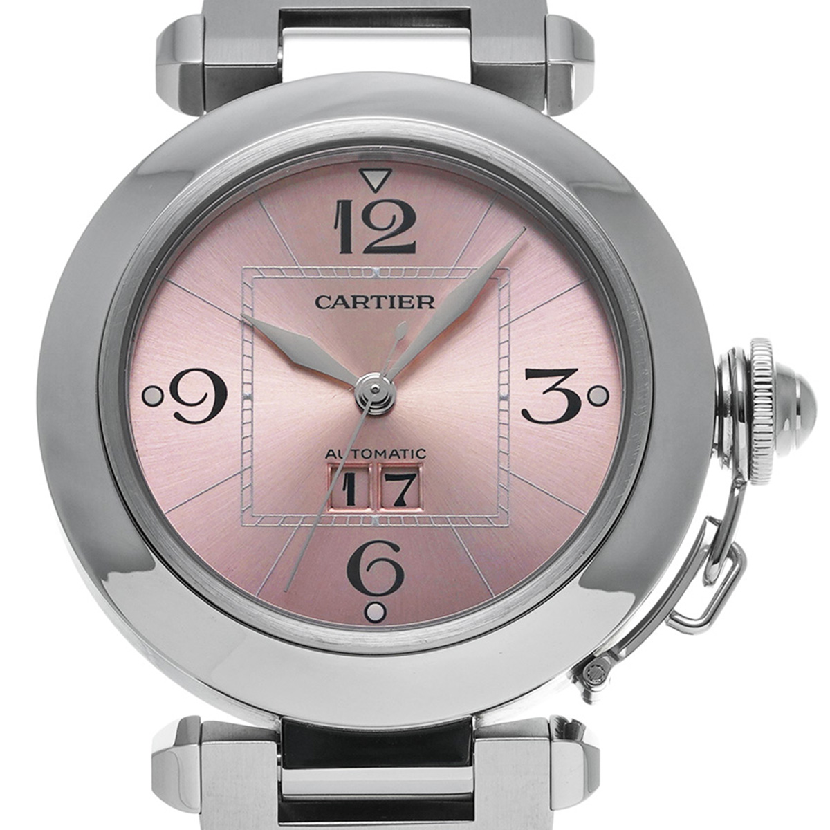 カルティエ パシャC ビッグデイト 2475 ピンク ユニセックス 時計