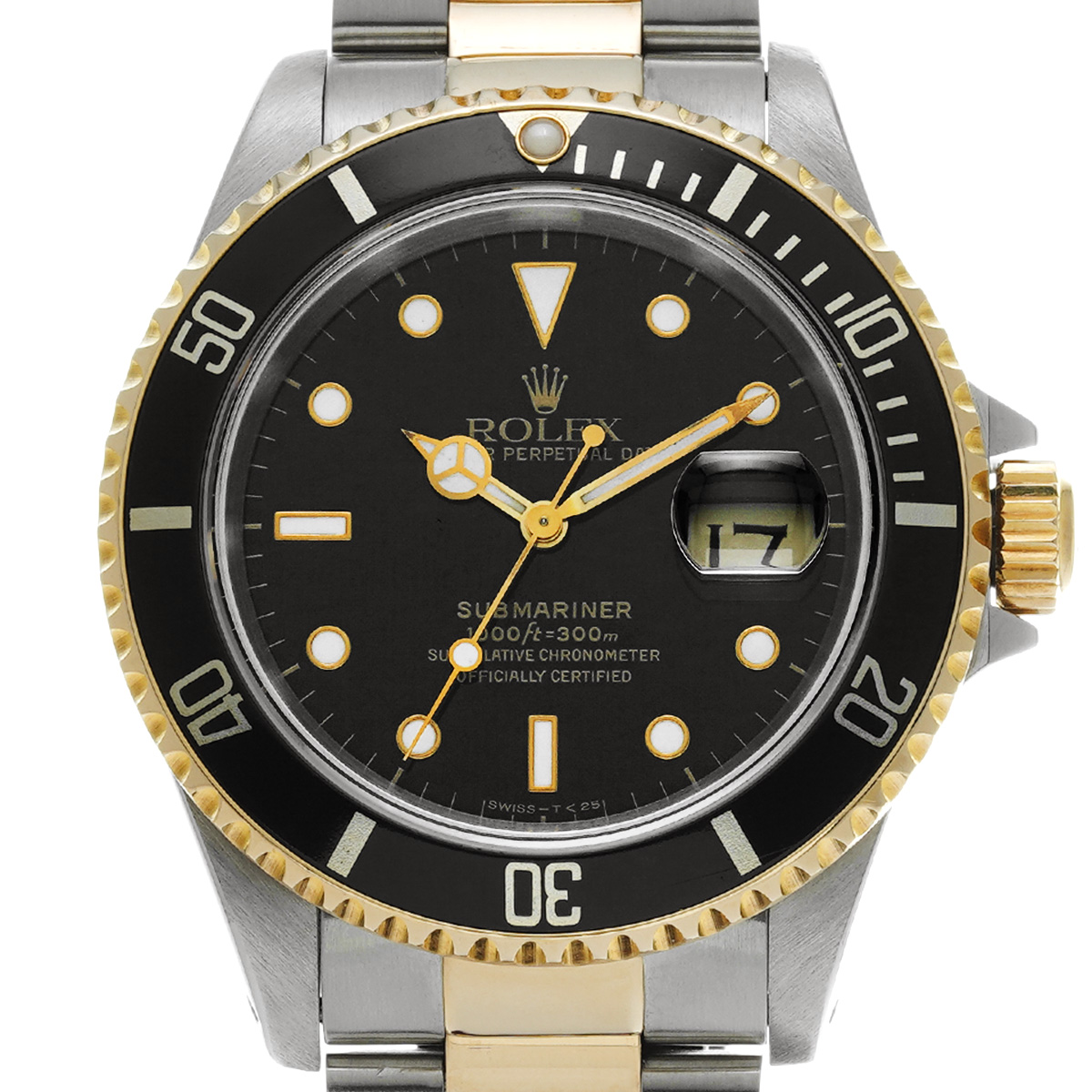 ロレックス サブマリーナ デイト 16613 ブラック メンズ 時計 【中古