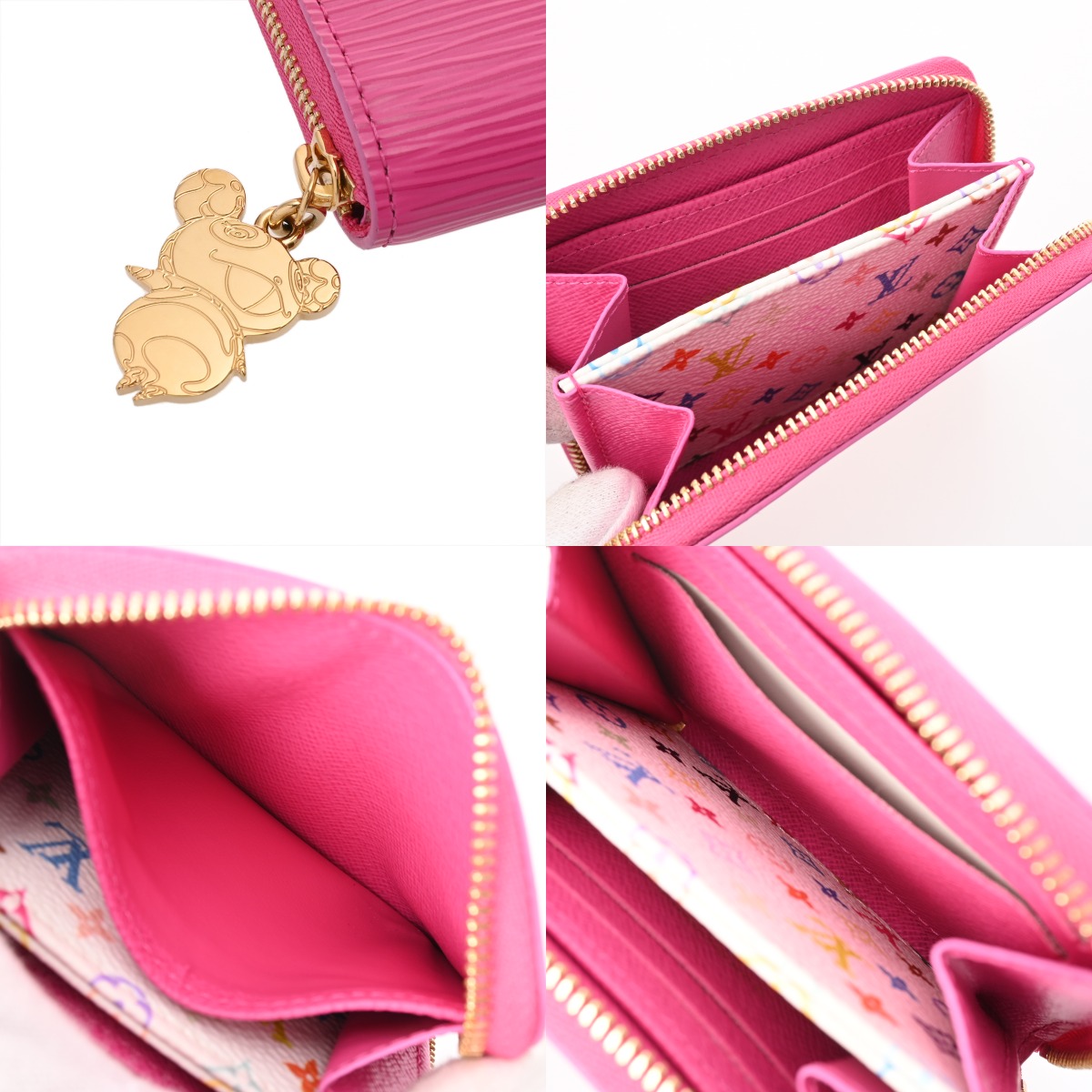 ルイ ヴィトン エピ LV×TM ジッピ―コインパース カワイイピンク M14144