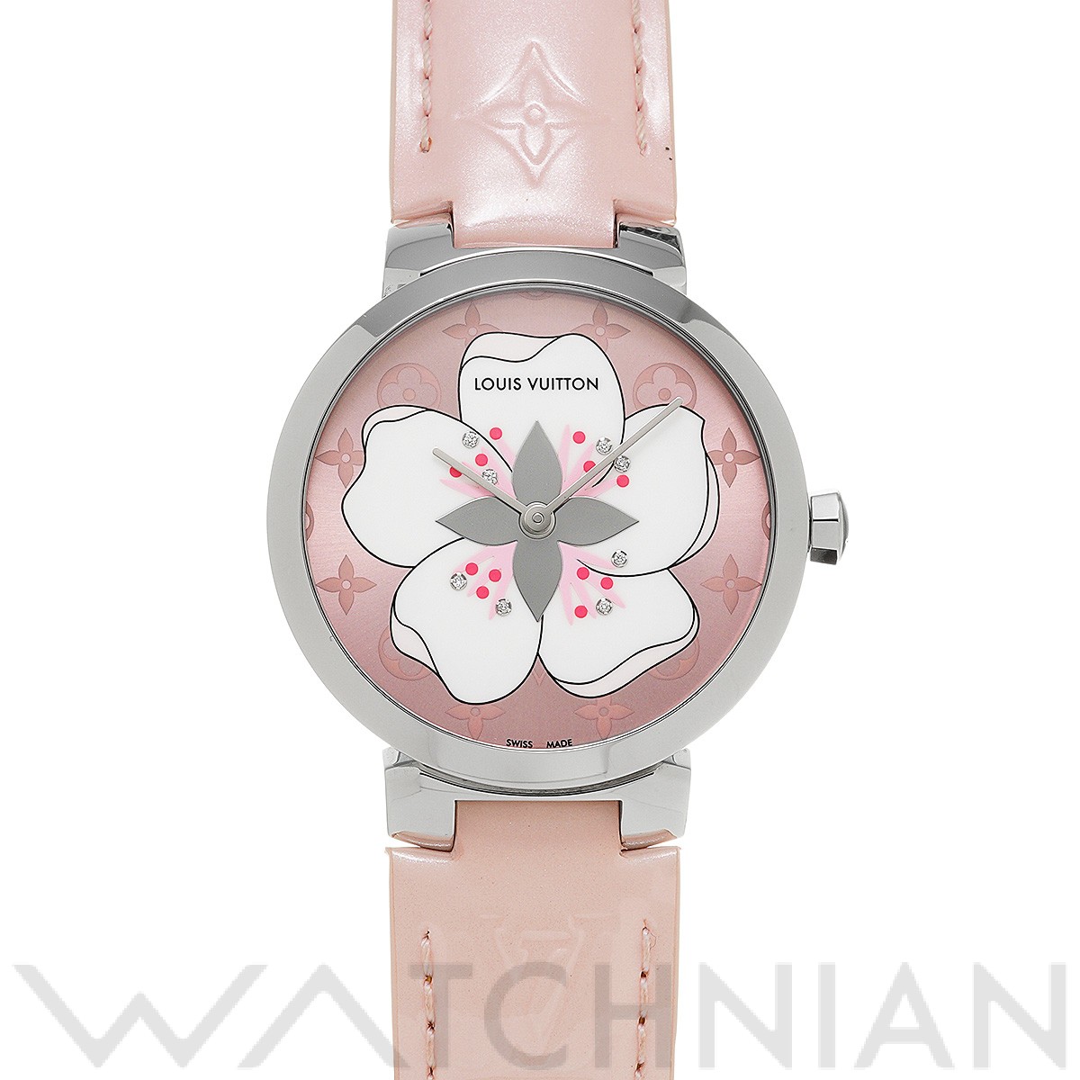 ルイ ヴィトン タンブール モノグラム サクラ Q13MJE ピンク/ホワイト