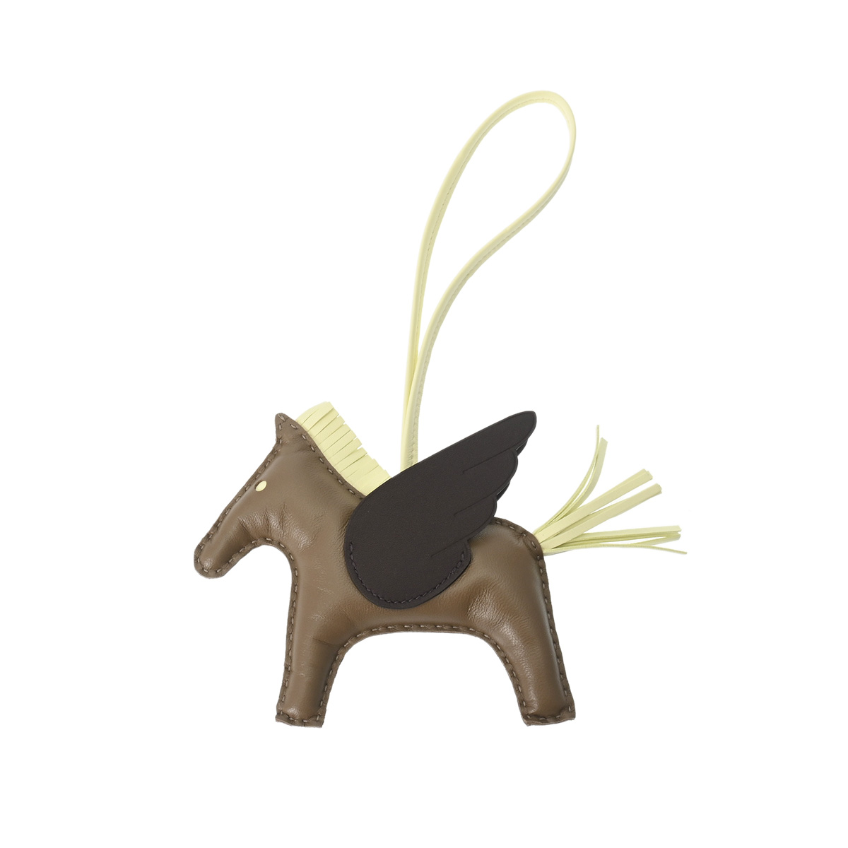 エルメス ロデオ MM ペガサス バッグチャーム エトゥープ/ジョーヌ