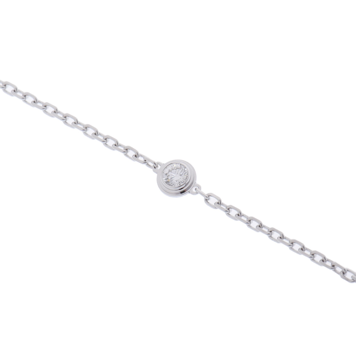 カルティエ ダムール ブレスレット SM シルバー K18ホワイトゴールド