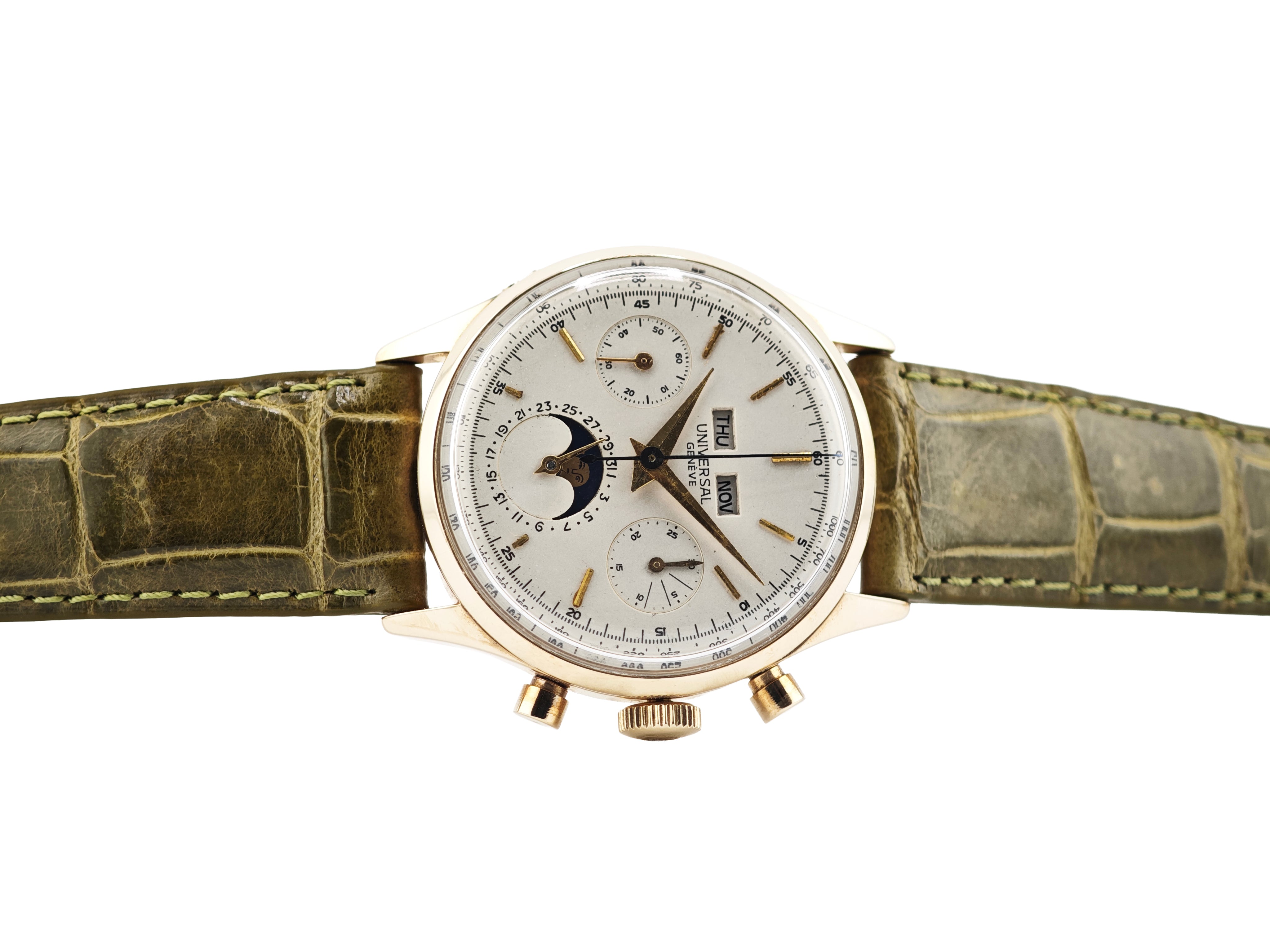 ユニバーサルジュネーブ トリプルカレンダー ムーンフェイズ クロノ