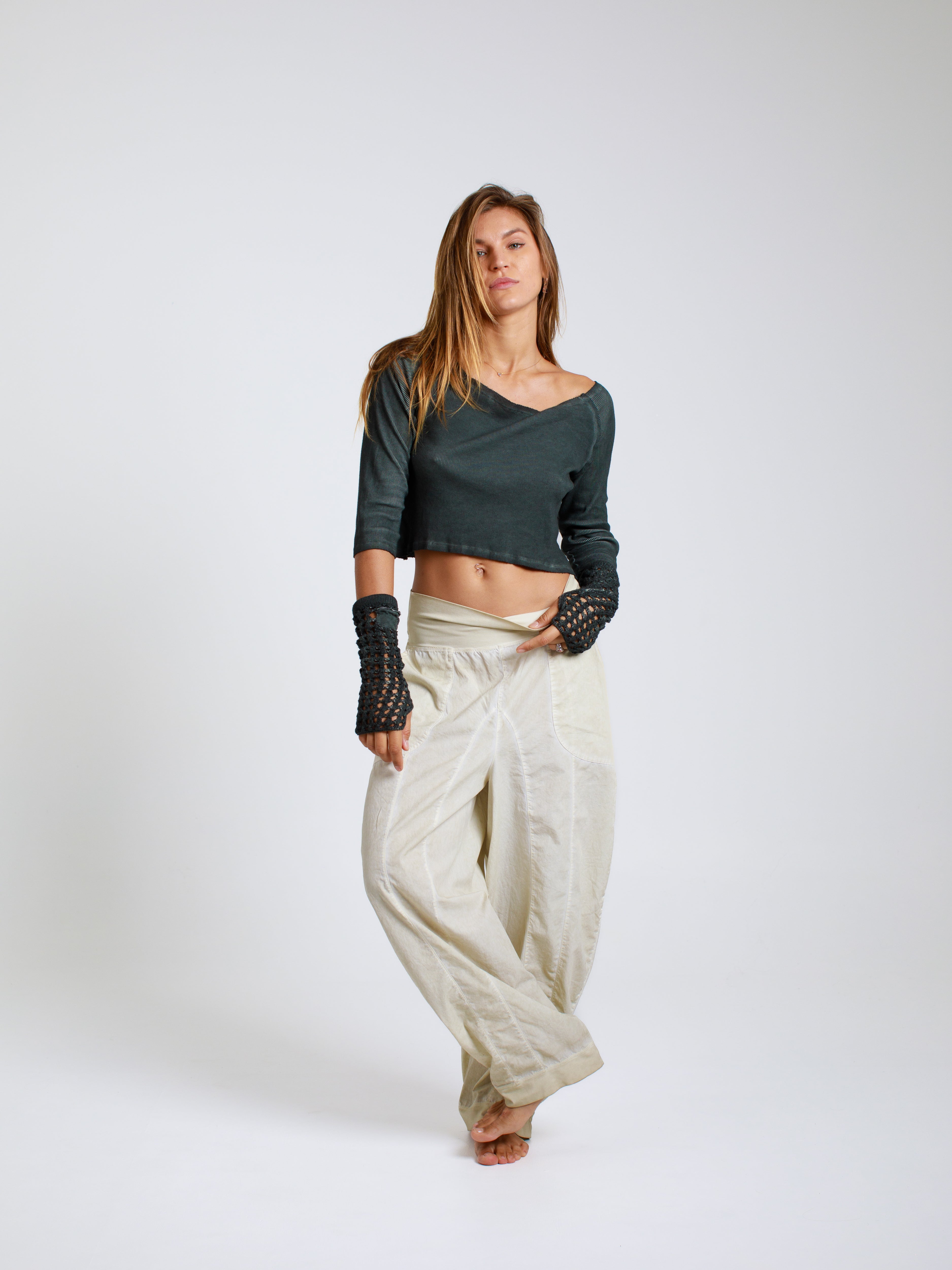 Twist-Detail Cropped Top – Salsation Limited