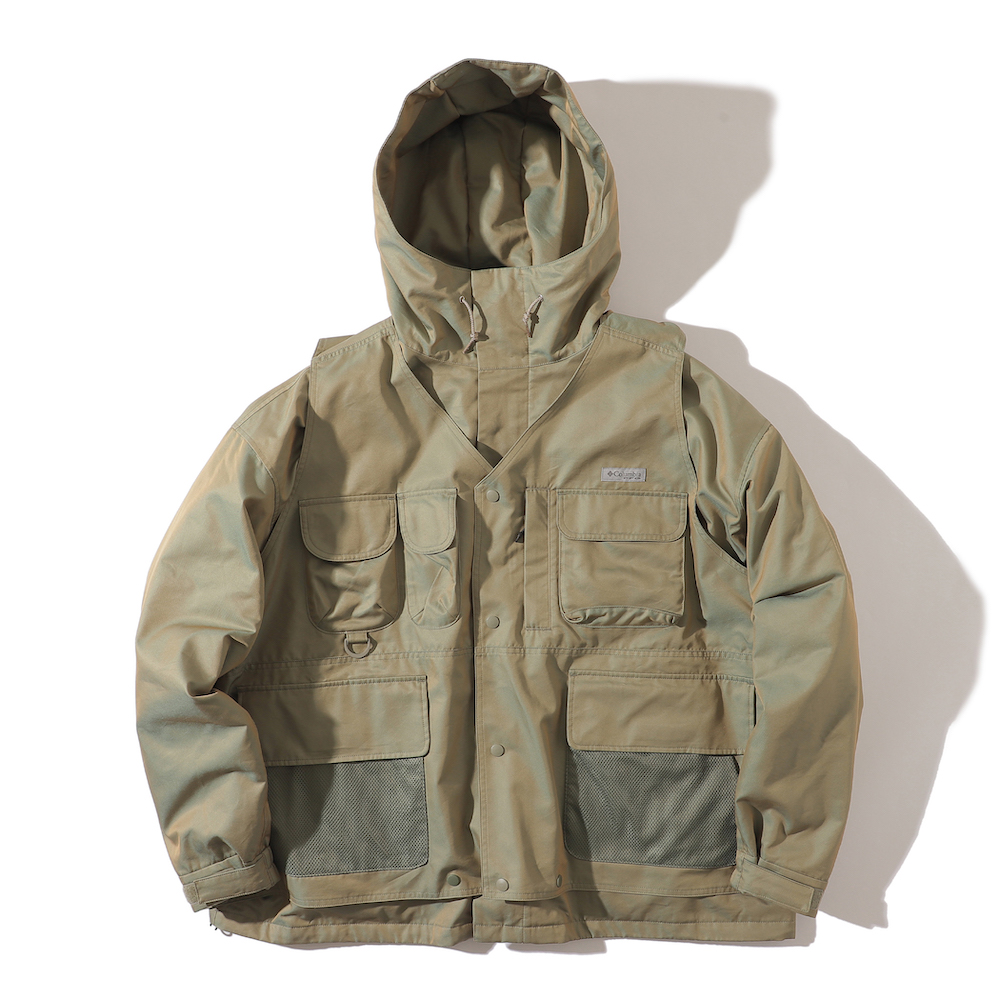 ビームス別注コロンビアPFG第2弾は、フィッシングベストで拡張可能な