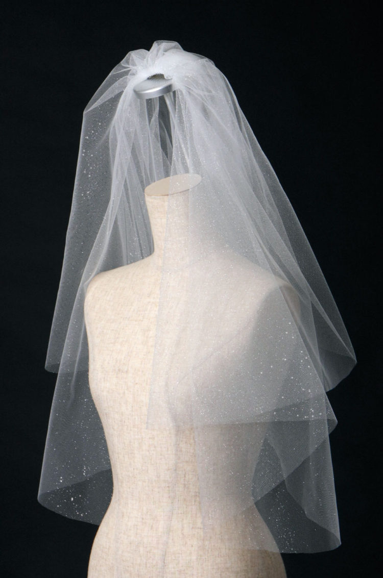 グリッターベールCV-950】ブライダル・ウェディング・結婚式・フォト