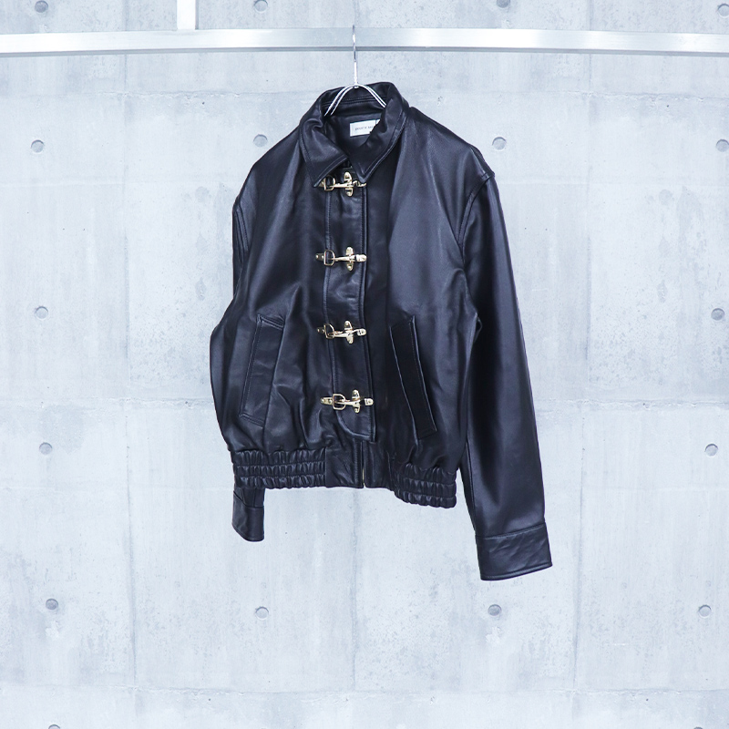 ERNEST W. BAKER / EWB GOLD BUCKLE LEATHER BOMBER | ジャケット