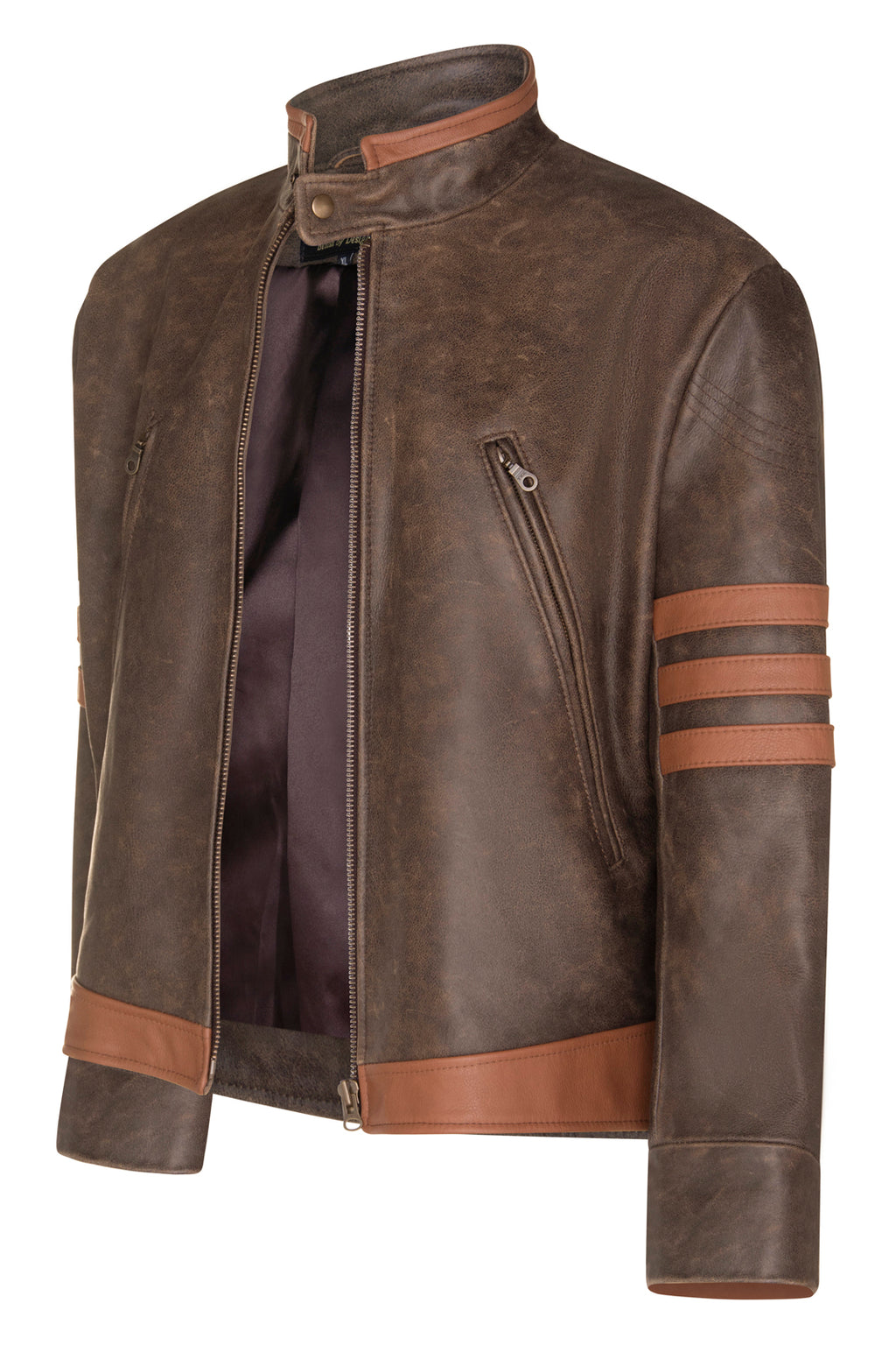 CUSTOM MADE X-Men Origins Wolverine Style Leather Jacket as worn