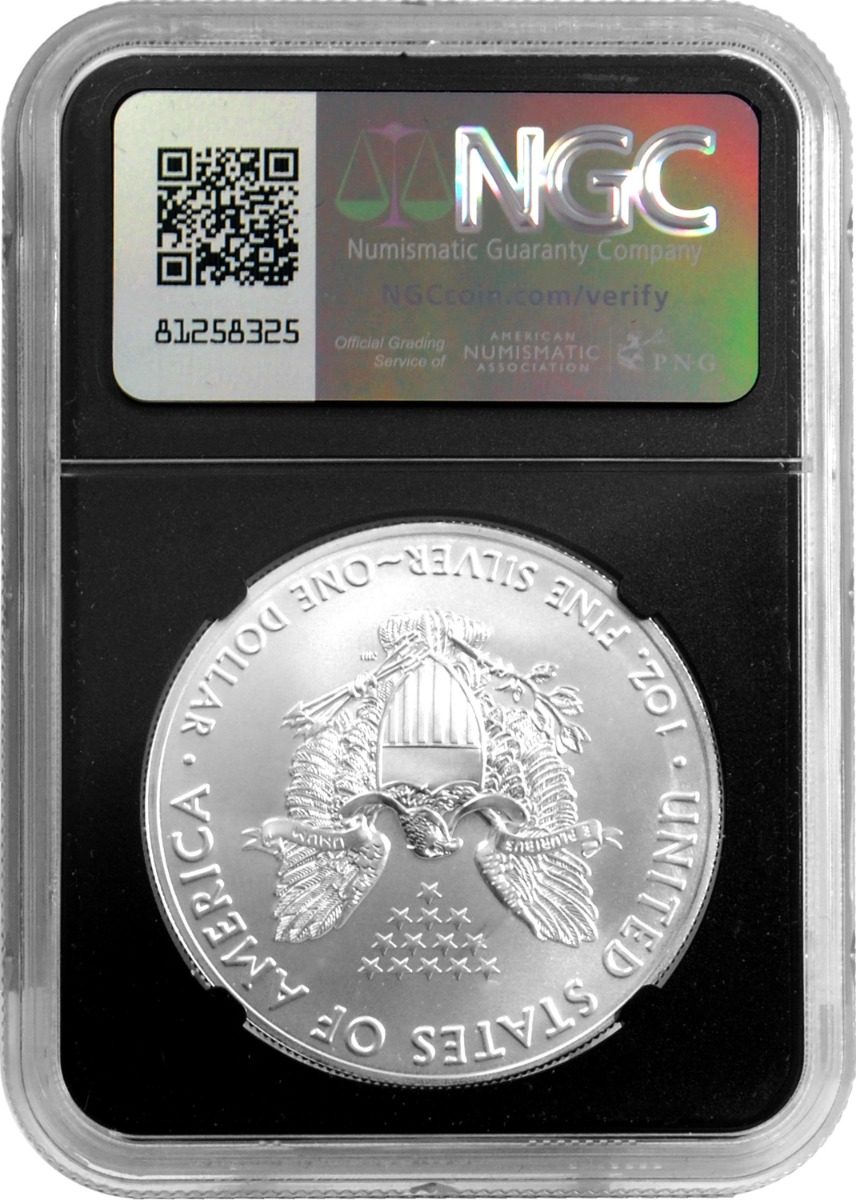2021 Type 1 Silver Eagle NGC MS-70 Last Day of Production Signed by Jo