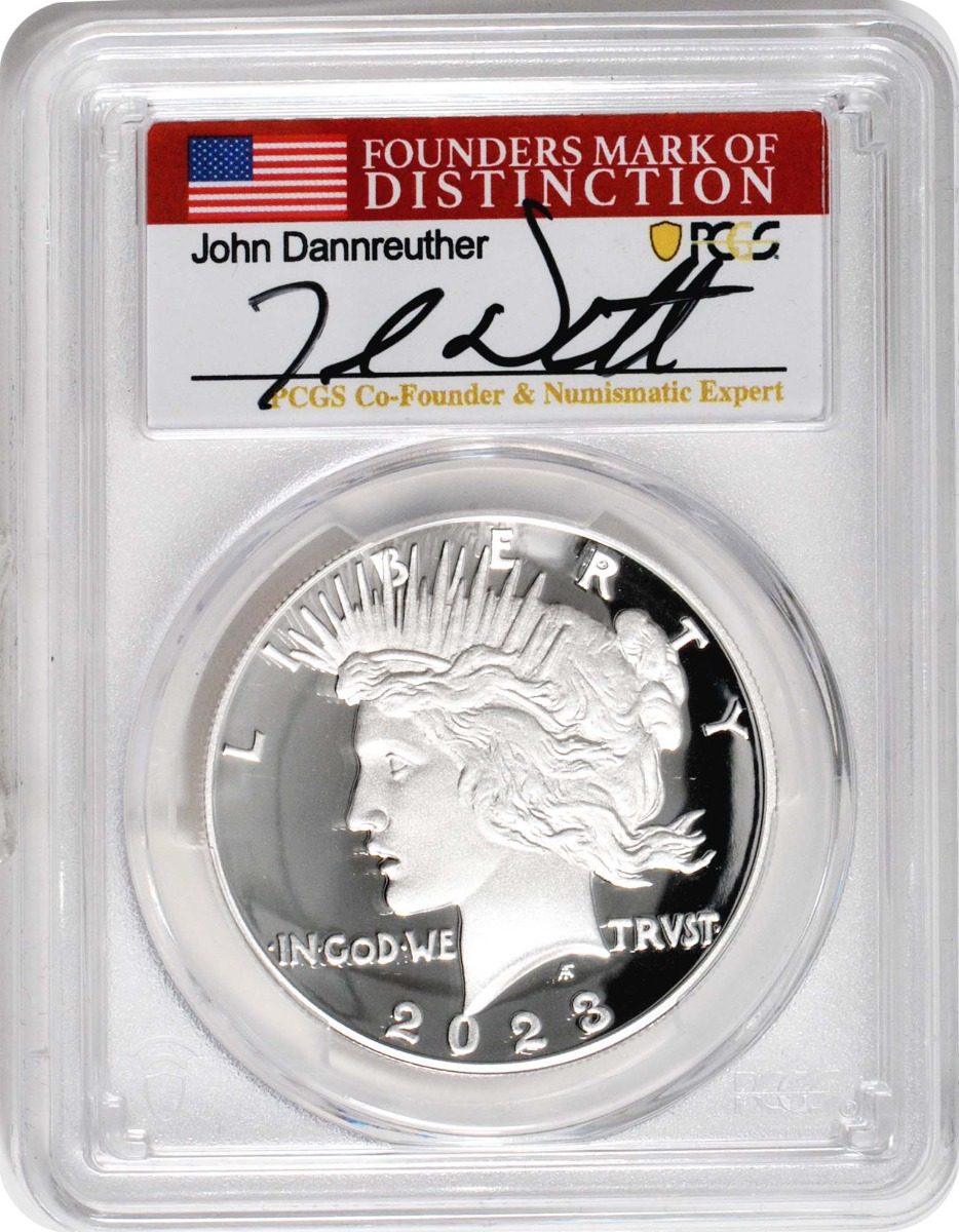 2023 S Morgan & Peace Silver Dollars PCGS PR70 DCAM Advance Release w/