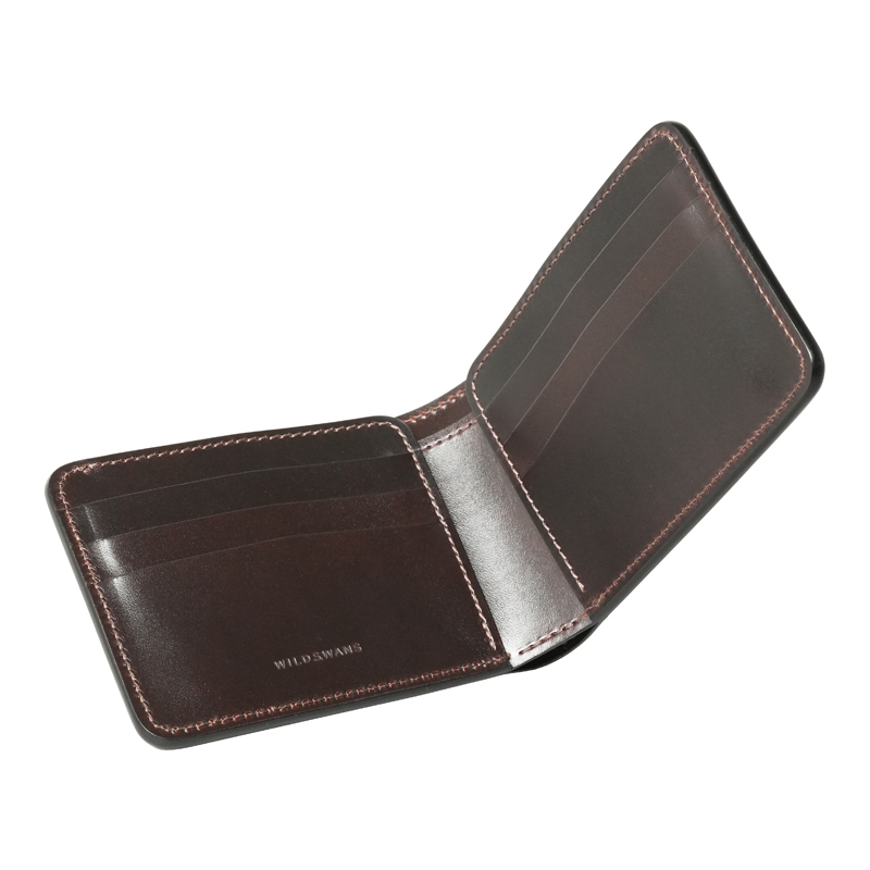 二つ折り純札《ウィングス》サドルプルアップ｜WILDSWANS(ワイルド