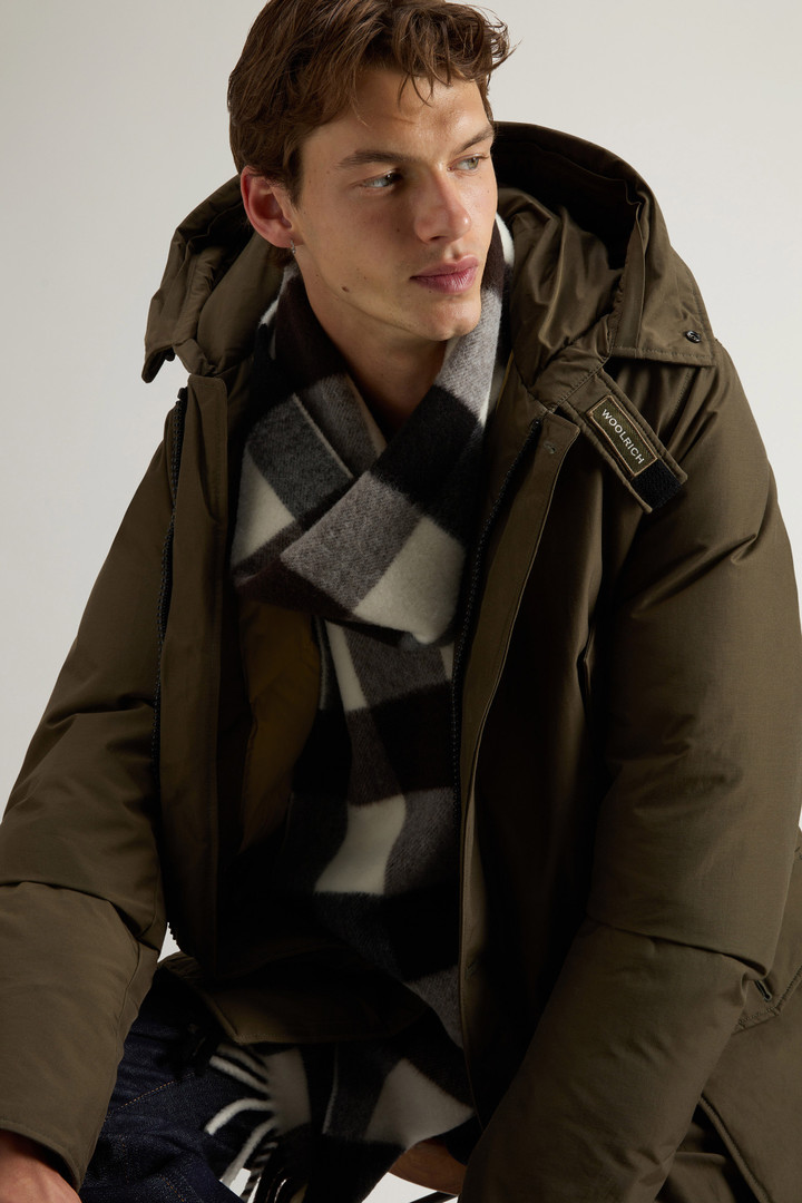 Men's Arctic Parka in Ramar Cloth with Detachable Fur Trim green