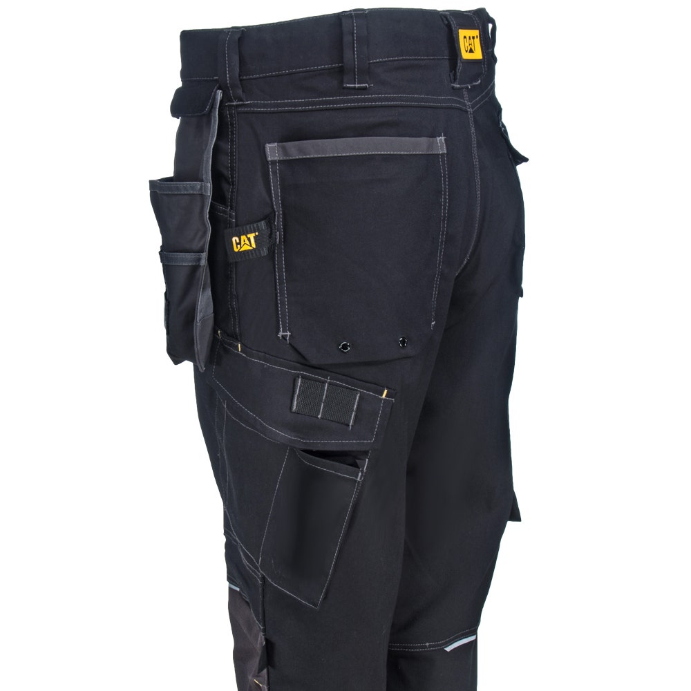 CAT Apparel Pants: Men's 1810008 10109 Water-Resistant Black