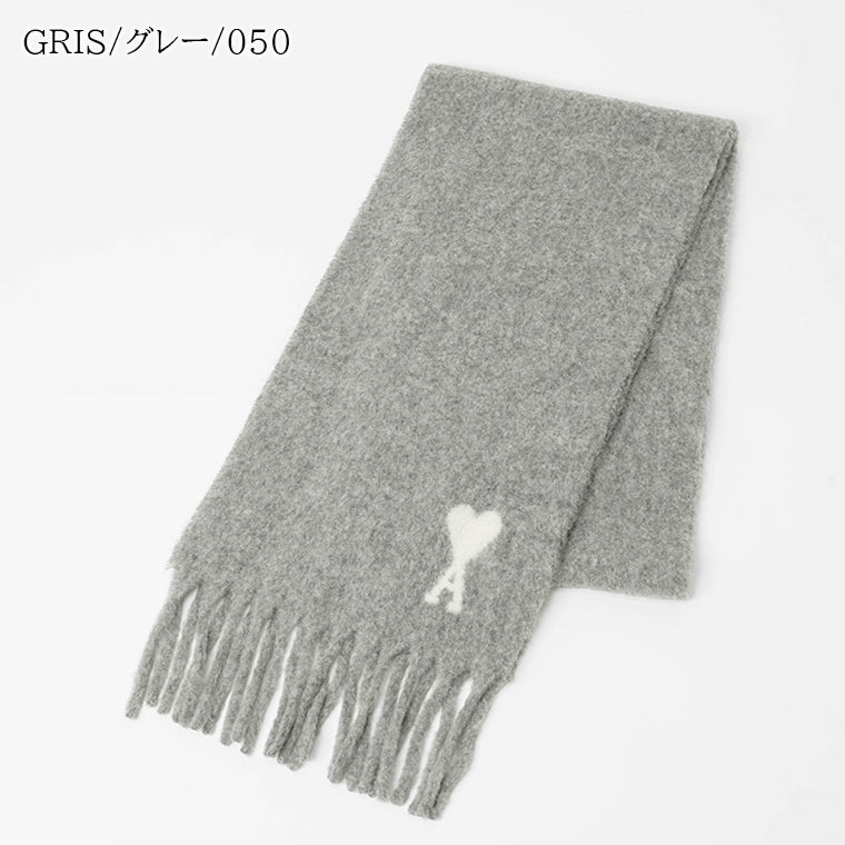 アミ AMI レディース メンズ マフラー グレー ピンク 取り扱いショップ