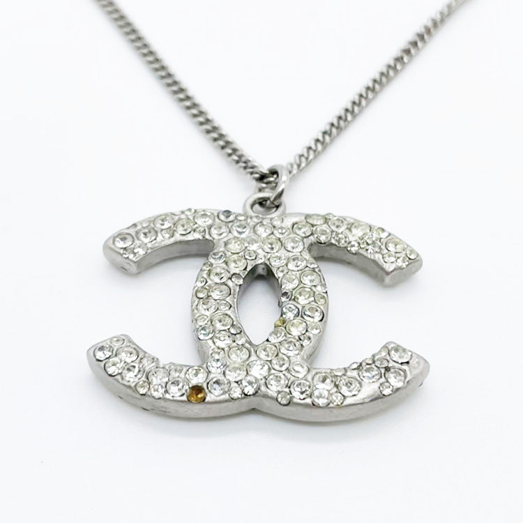 CHANEL/シャネル】ココマークネックレス シルバー ランクA