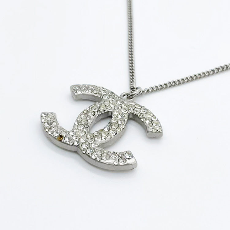 CHANEL/シャネル】ココマークネックレス シルバー ランクA