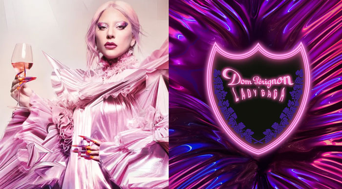 箱なし ドン ペリニヨン ロゼ レディー・ガガ ルミナスボトル 2008年