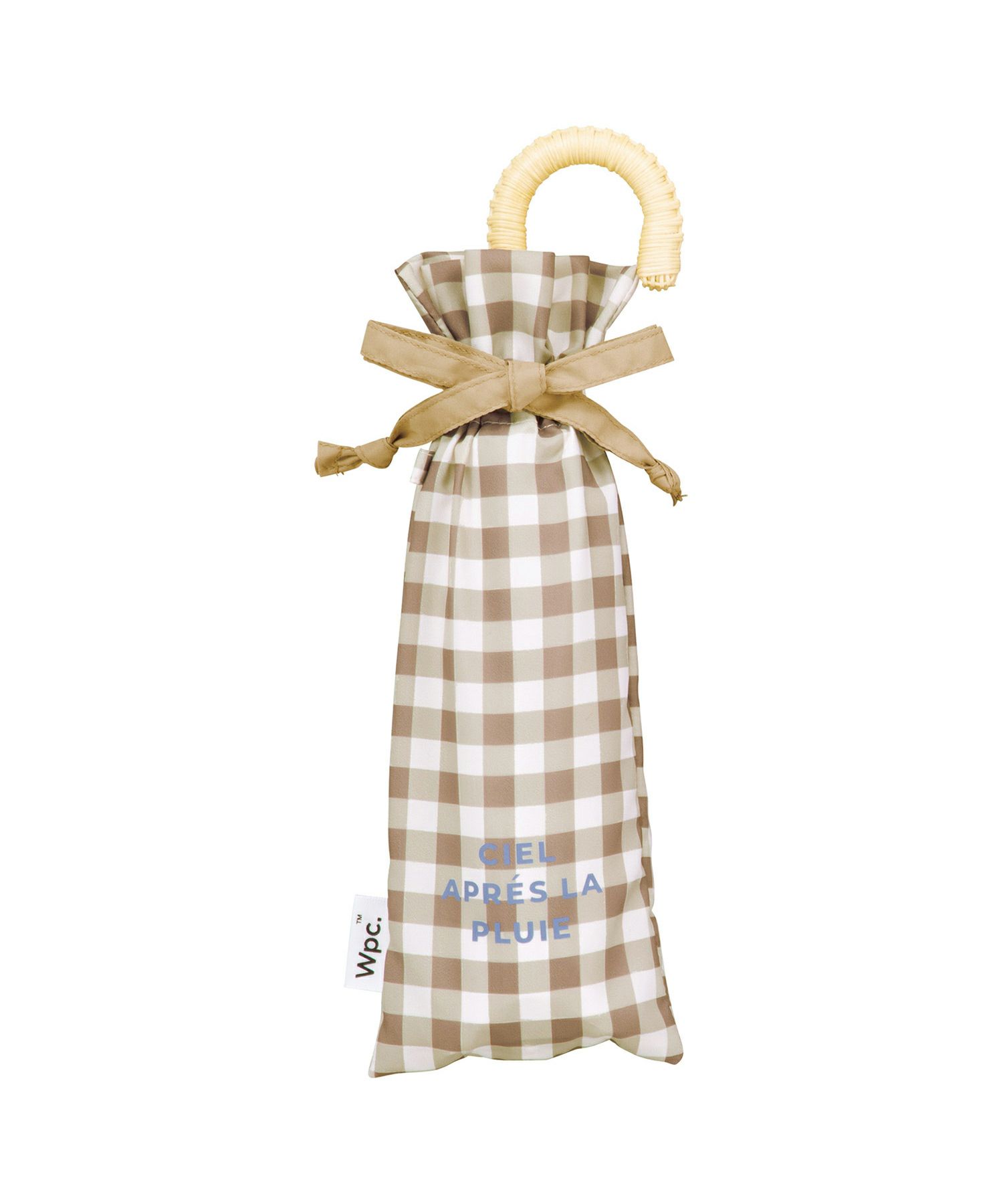 バイカラーギンガム ミニ Wpc. 雨傘 折りたたみ 晴雨兼用 ギフト対象