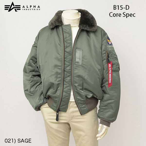 TA0224-021 VINTAGE MODEL B-15D フライトジャケット CORE SPEC｜創作