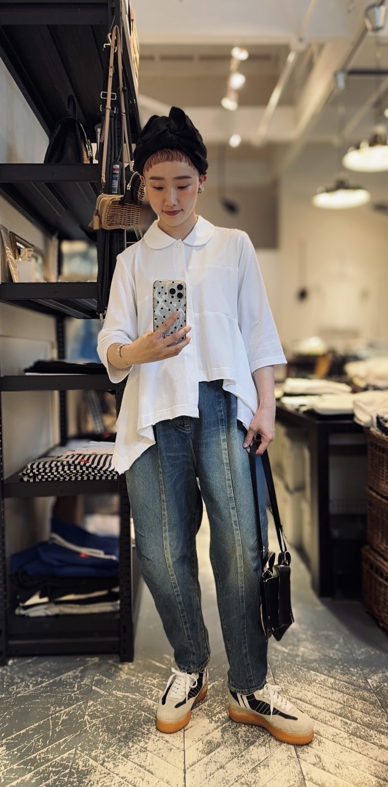 mina perhonen every day タックテーパードデニム