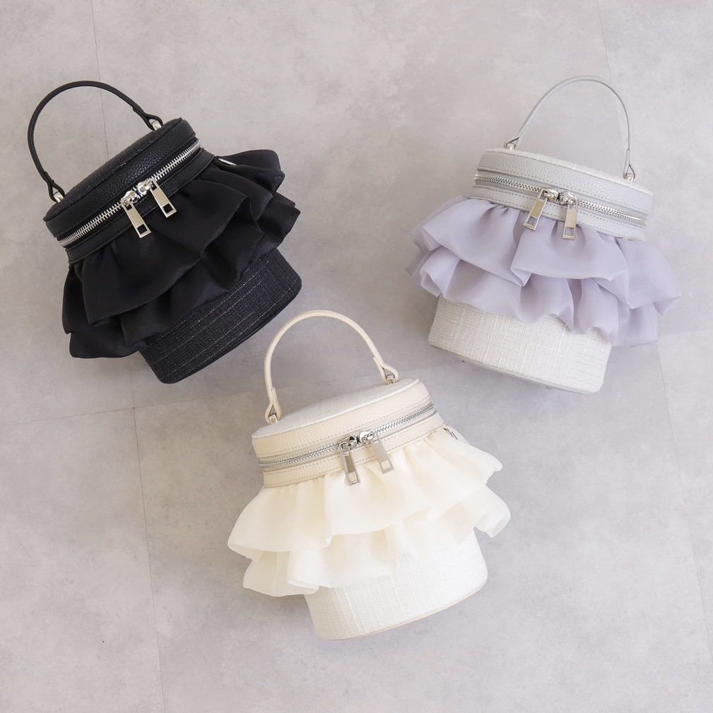 チェーンストラップ付属2WAY フリルバニティバッグ｜神戸マルイ｜マルイ