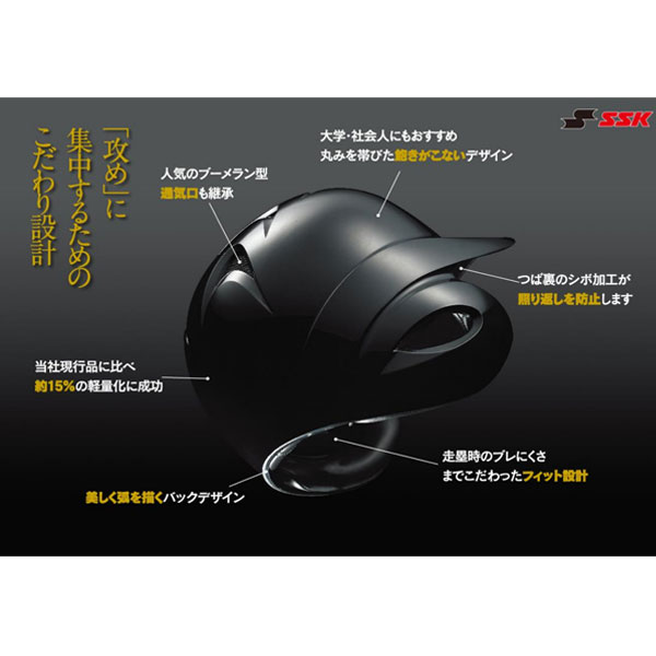 野球 SSK ヘルメットセット 10個 軟式野球 軟式用 ヘルメット つや消し