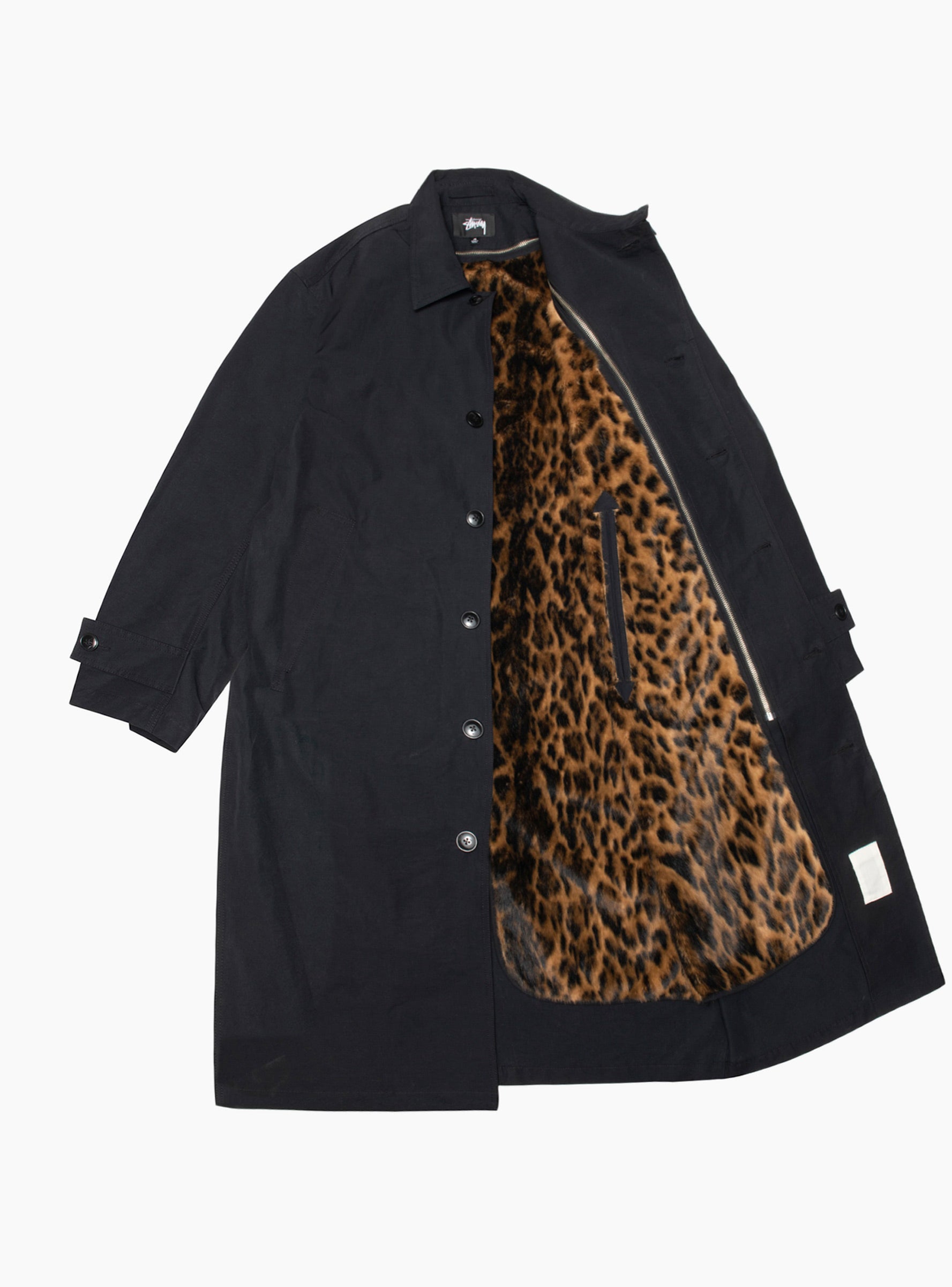 All Season Trench Black by Stüssy | Couverture & The Garbstore