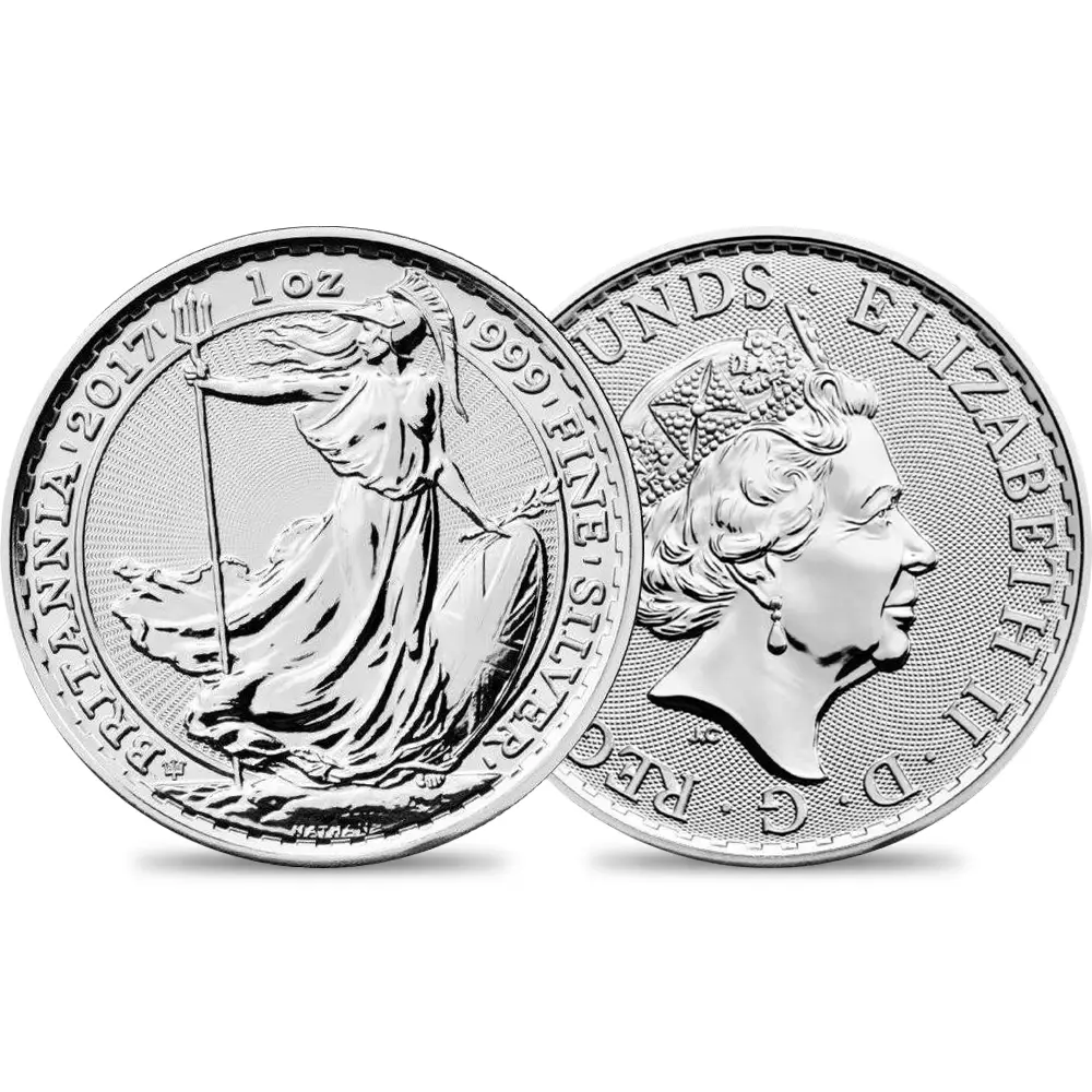 イギリス 2017 エリザベス2世 ブリタニア20周年記念 2ポンド 1オンス