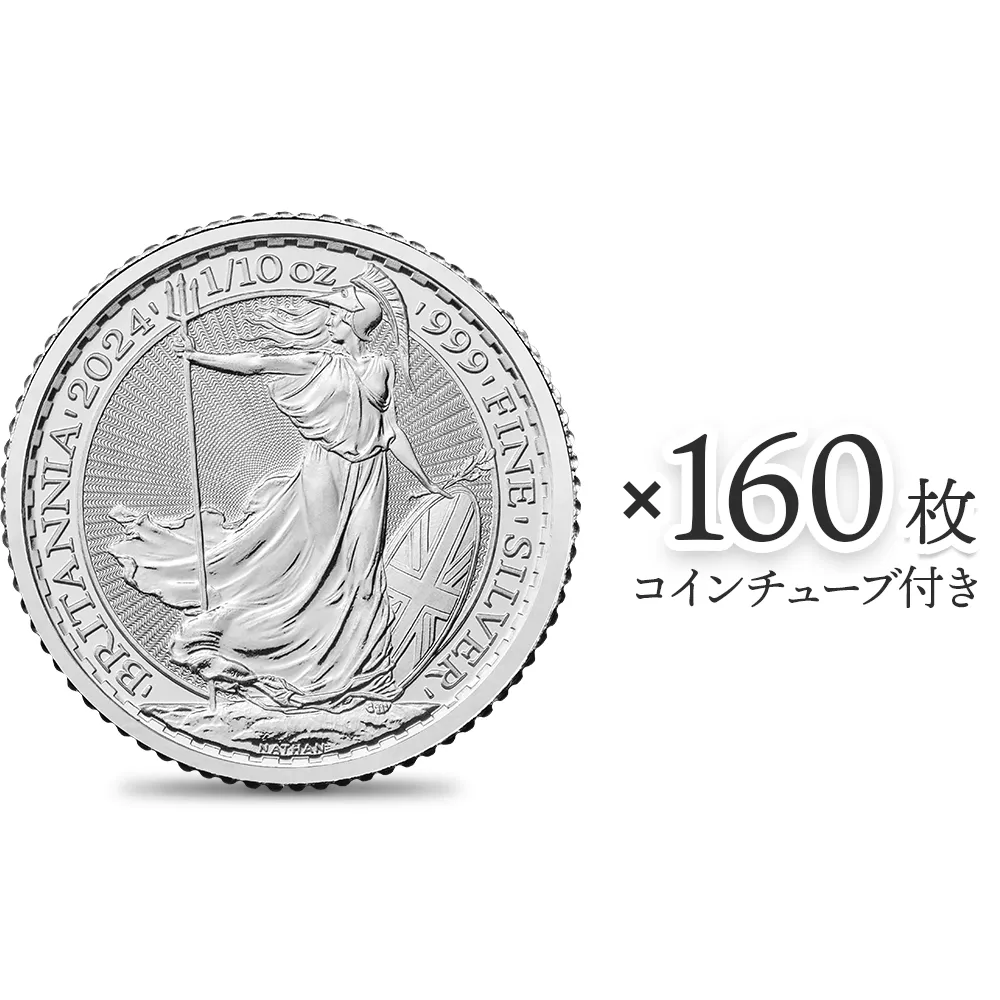 イギリス 2024 チャールズ3世 ブリタニア 20ペンス 1/10オンス 銀貨