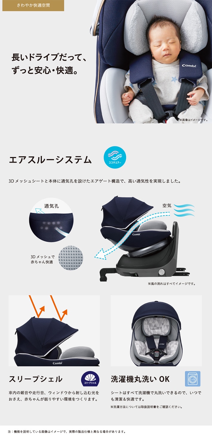 Combi】クルムーヴスマートISOFIXエッグショックJN-570 ネイビー