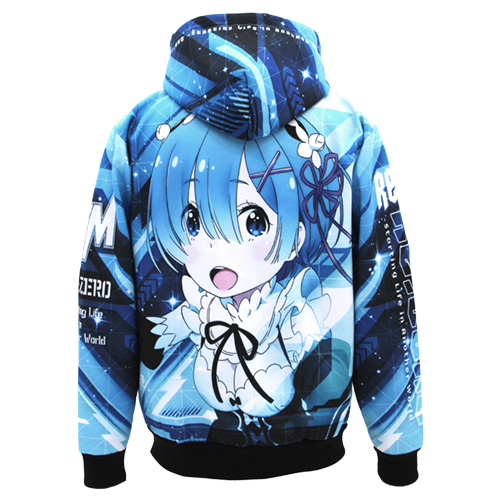 ☆限定☆レム フルグラフィック 裏起毛ジップパーカー [Re:ゼロから