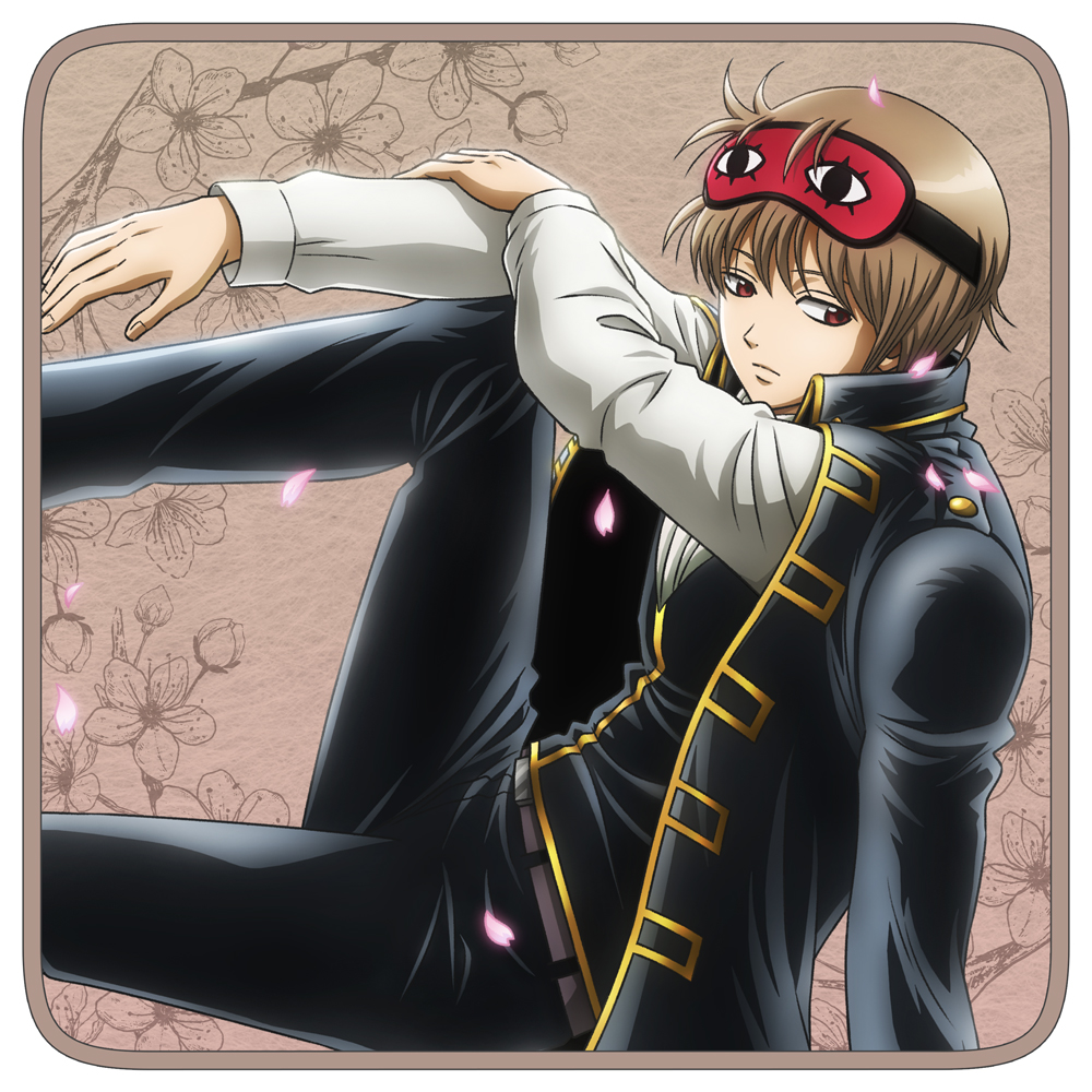 描き下ろし 沖田総悟 フルカラーハンドタオル 小窓から覗く景色Ver