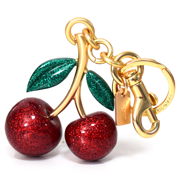 COACH】コーチ レジン メタル チェリー さくらんぼ モチーフ