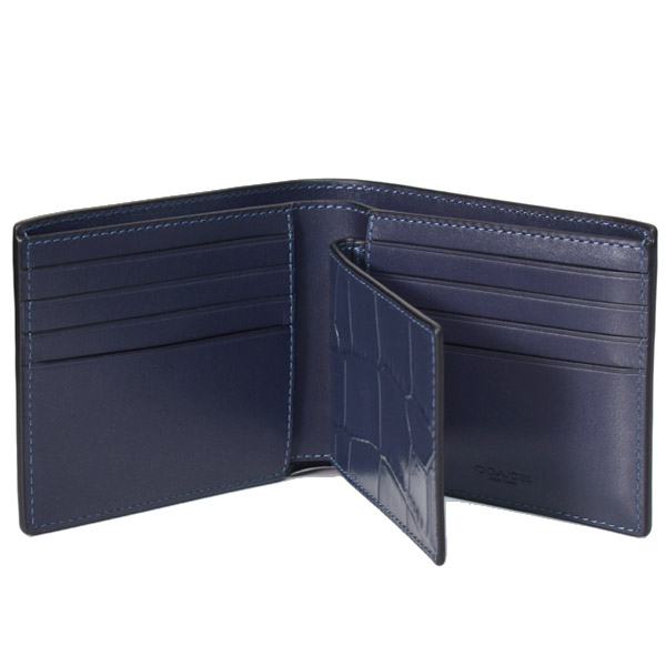 COACH】コーチ メンズ クロコダイル エンボスドレザー 型押し