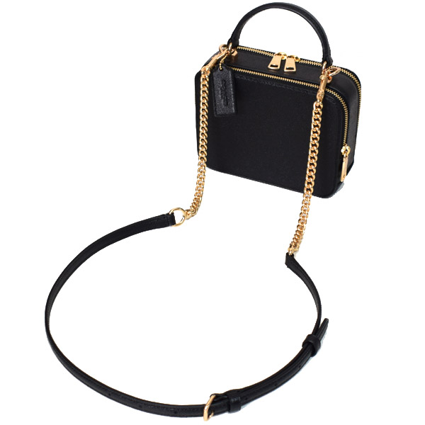 COACH】コーチ クロスグレインレザー ロゴ スクエア ボックス クロス